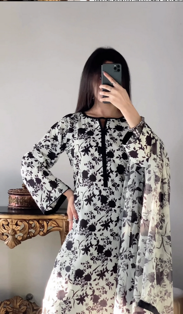 DHANI DIGITAL PRINTED SWISS LAWN 3pcs