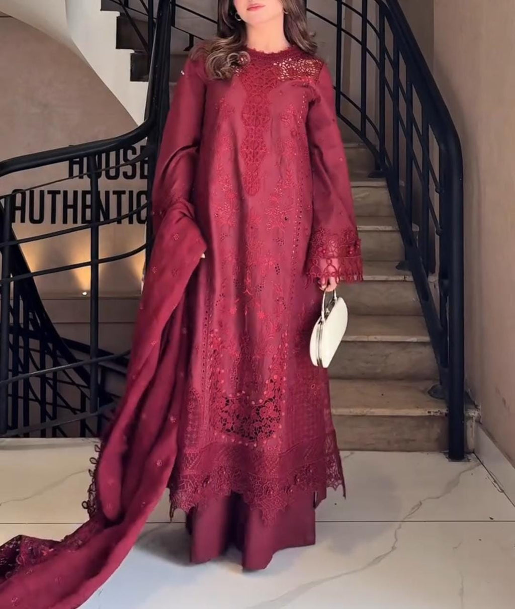 Premium Embroidery 3PC Women Suit ✨