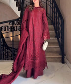 Premium Embroidery 3PC Women Suit ✨