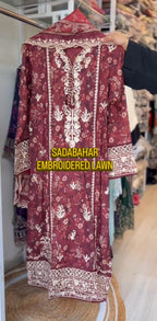Elegant Spring Embroidered 3PC Suit 💫