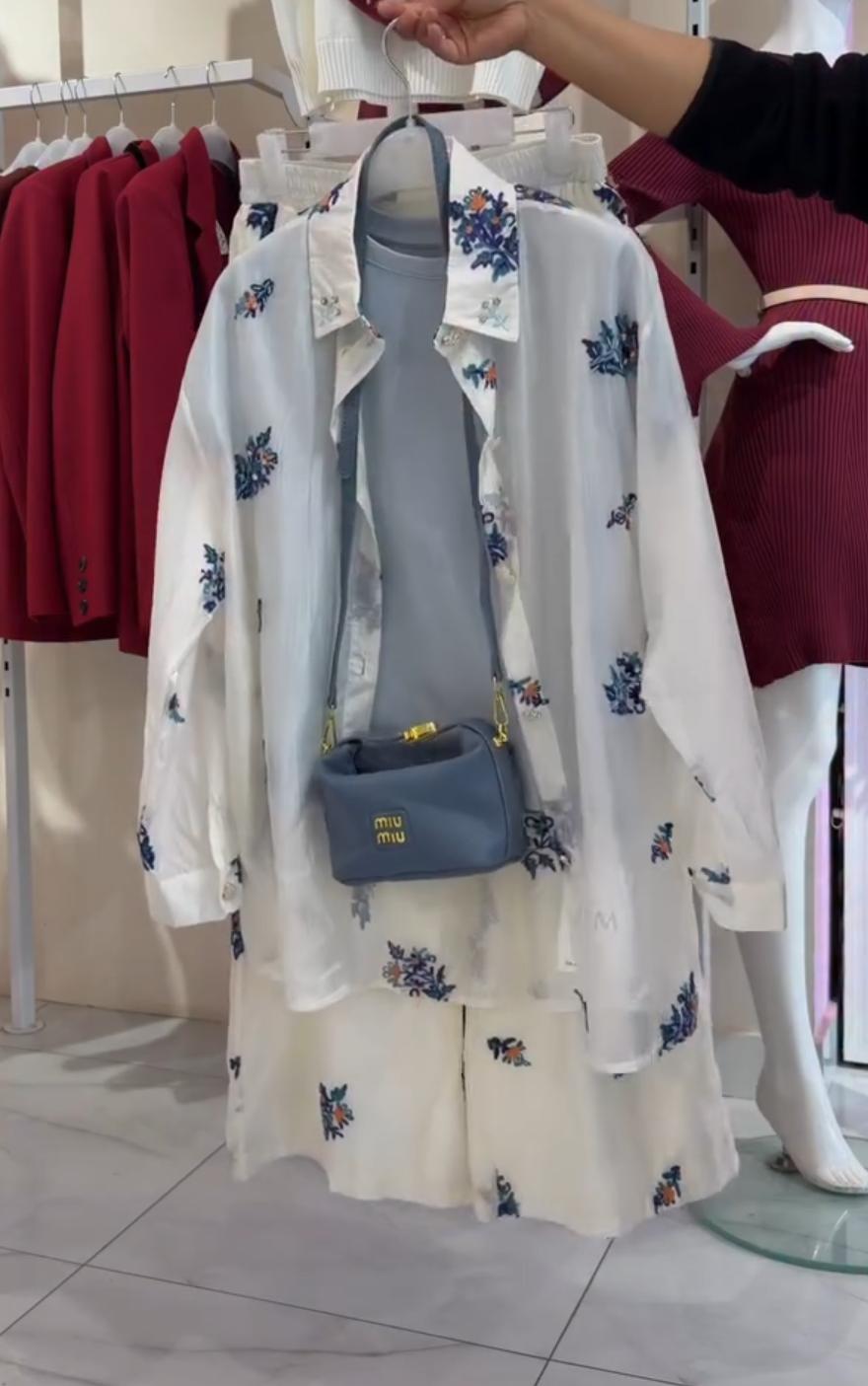 EMBROIDERY SHIRT WITH PLAZO & INNER 🌼