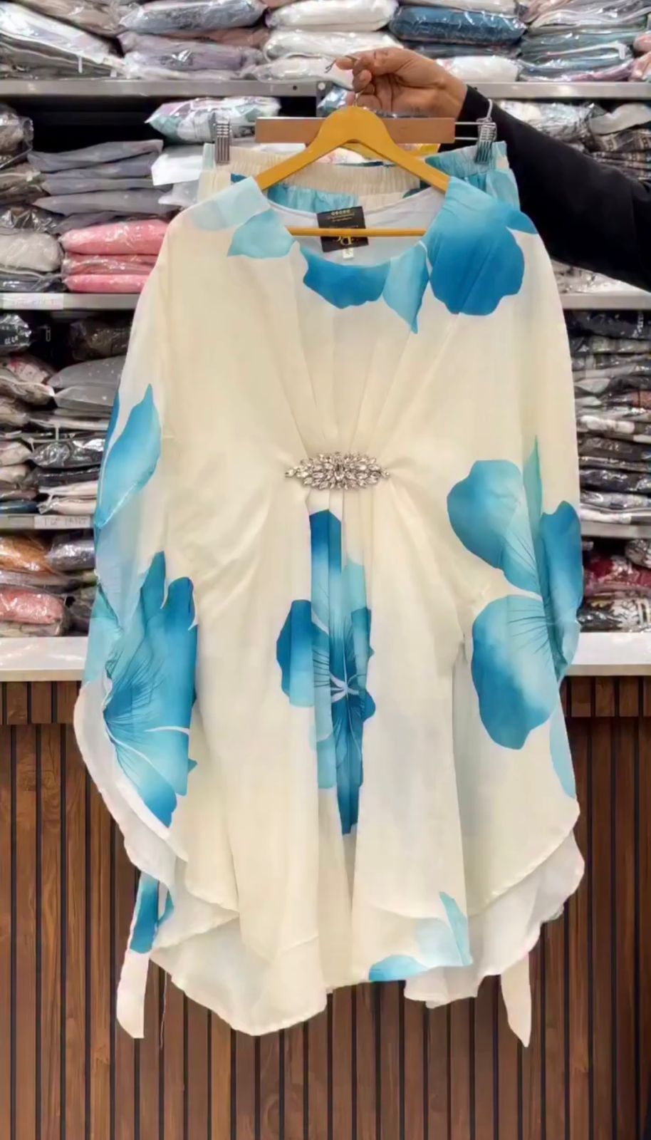 Elegant Floral Kaftan 3PCS Set