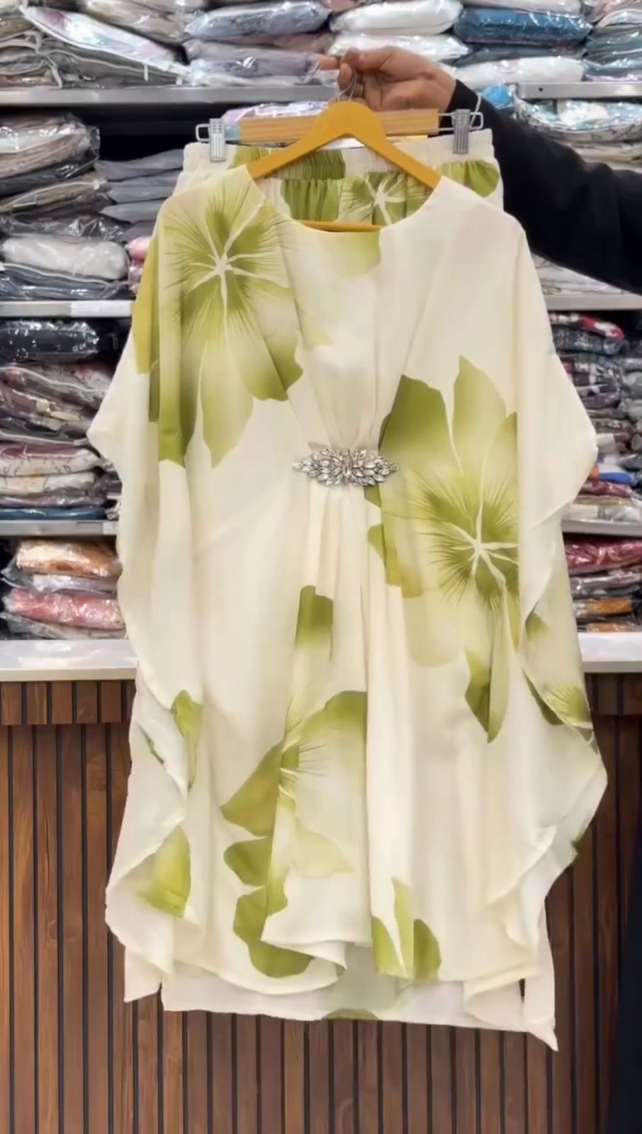Elegant Floral Kaftan 3PCS Set