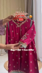 Buy1 Get1 Free Kids Fancy 3PCS Dress Set