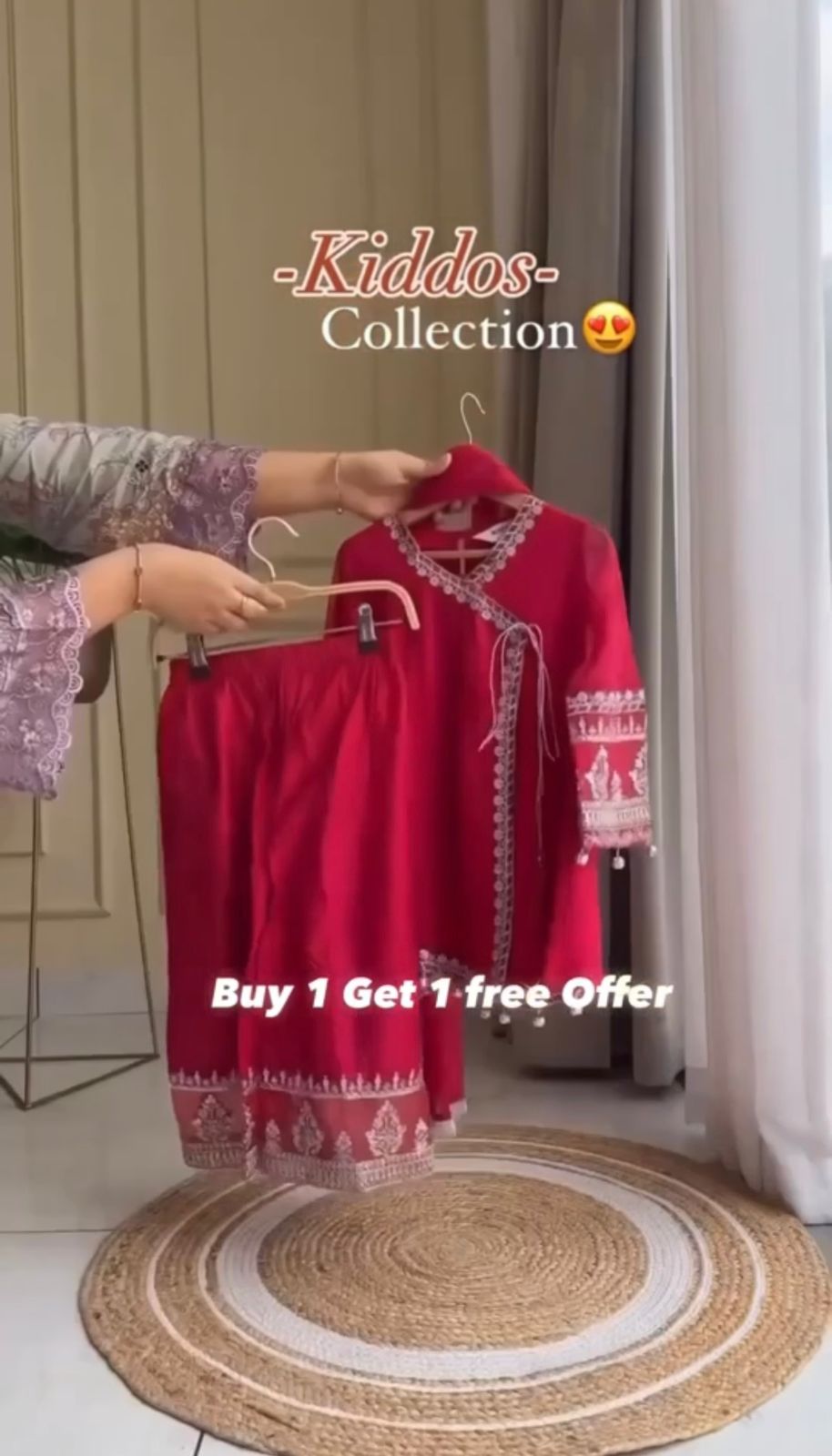 Buy1 Get1 Free Kids Fancy 3PCS Dress Set