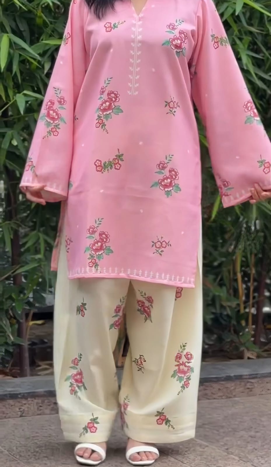 BUY 1 GET 1 FREE – Women Printed Summer 2PCS Suit