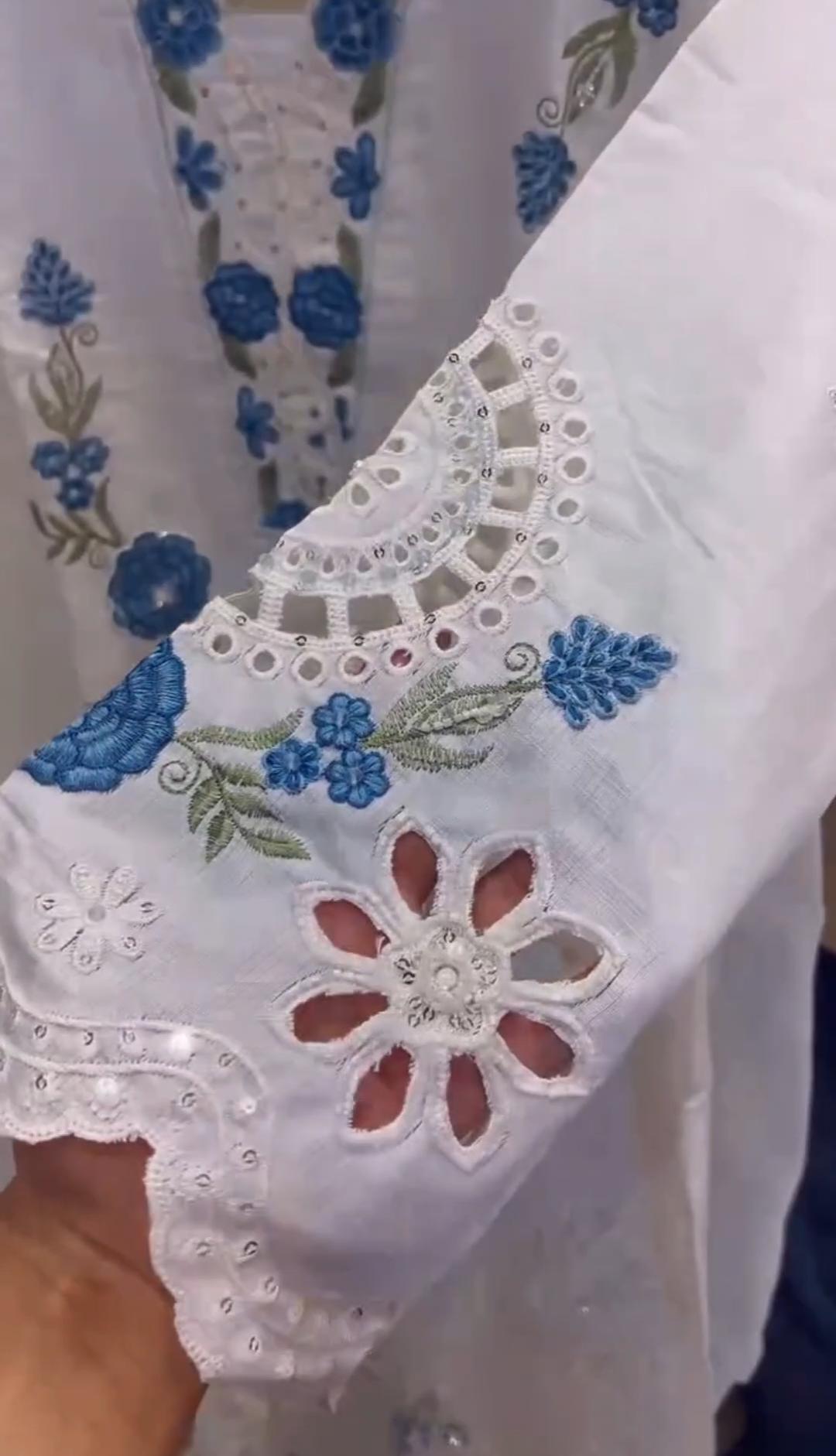 Women Embroidered 3PCS Summer Suit&nbsp;