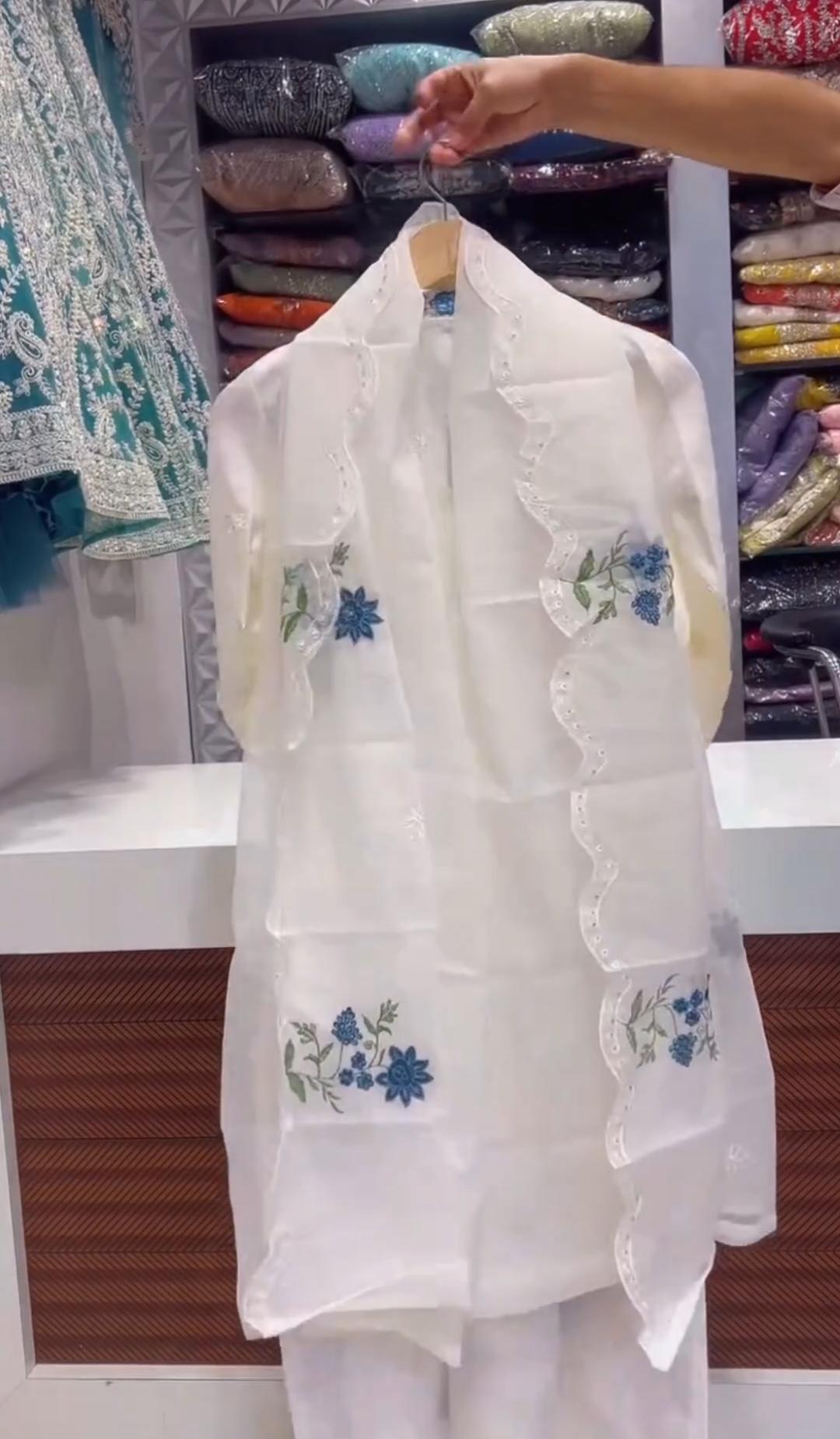 Women Embroidered 3PCS Summer Suit&nbsp;