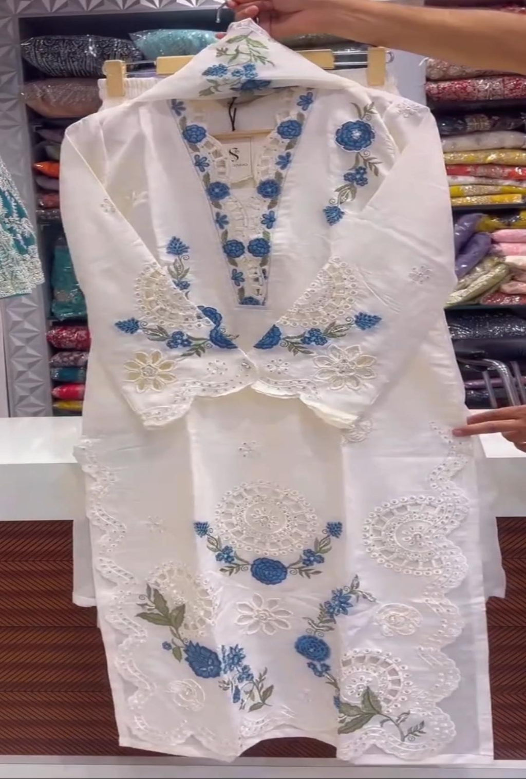 Women Embroidered 3PCS Summer Suit&nbsp;