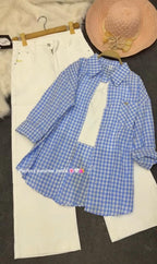 Checked Shirt with Inner & Pants Set