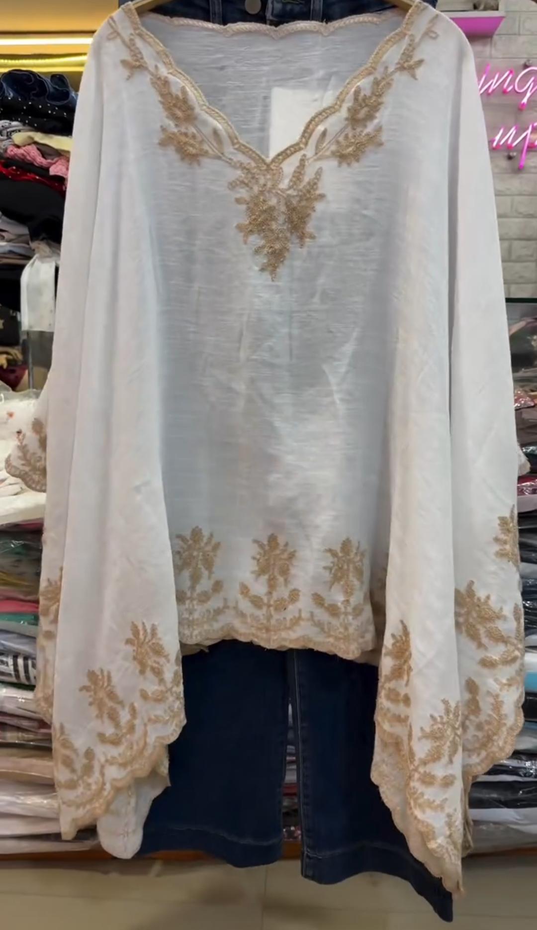 Elegant Embroidered Kaftan Top Collection