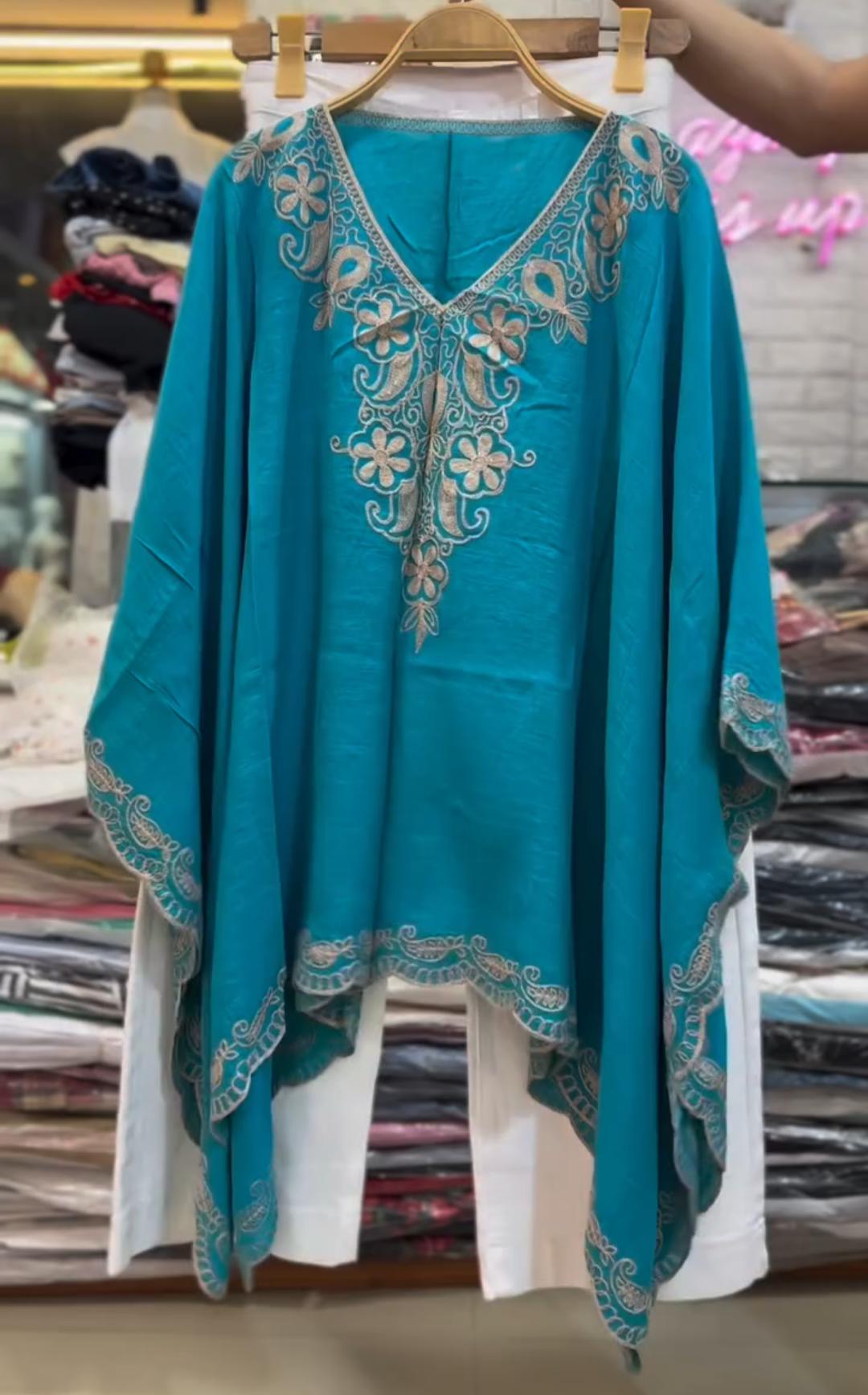 Elegant Embroidered Kaftan Top Collection
