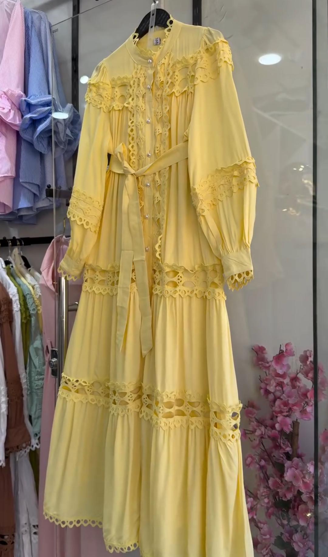 Women Premium Lace Maxi Dress