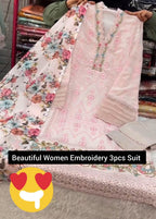 Beautiful Women Embroidery 3PCS Suit&nbsp;