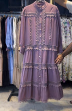 Women Premium Lace Maxi Dress