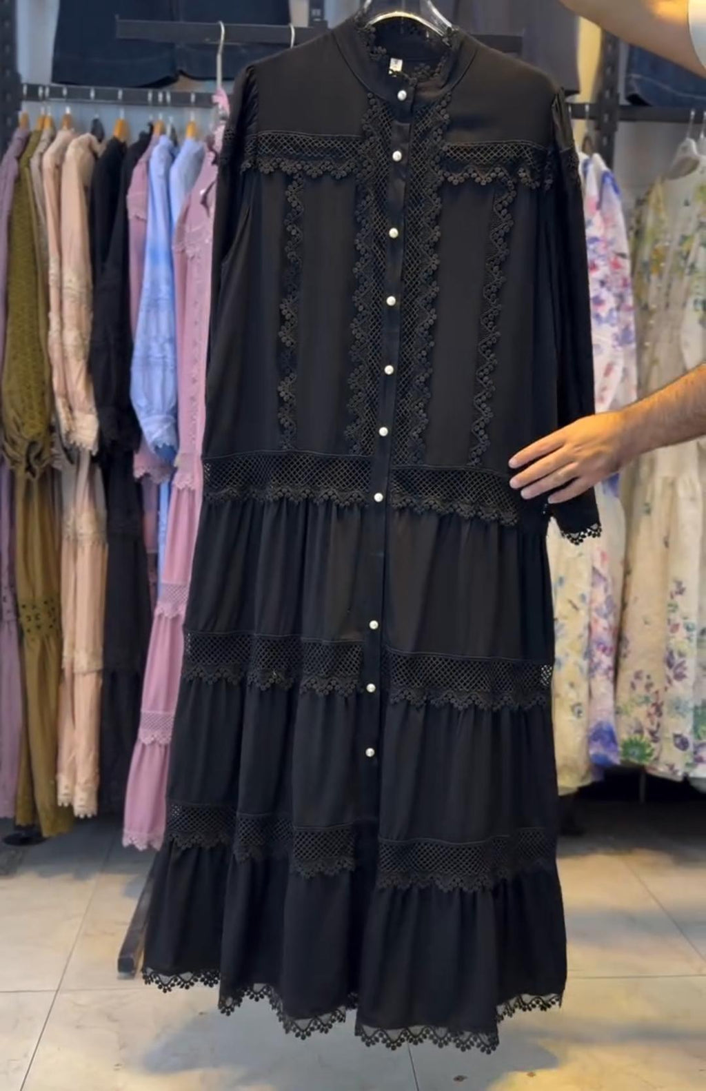 Women Premium Lace Maxi Dress