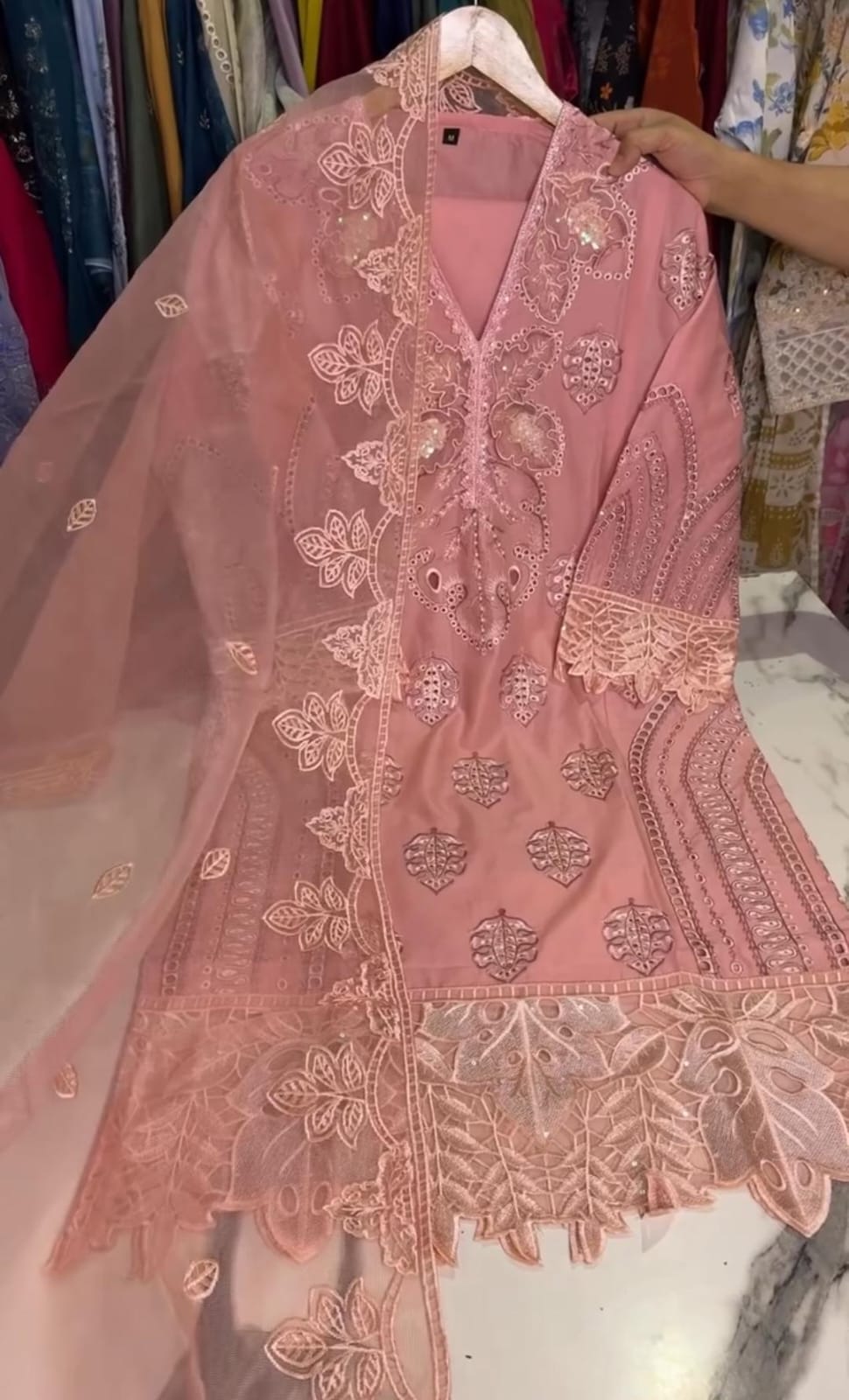 Luxury Embroidered 3 Piece Suit