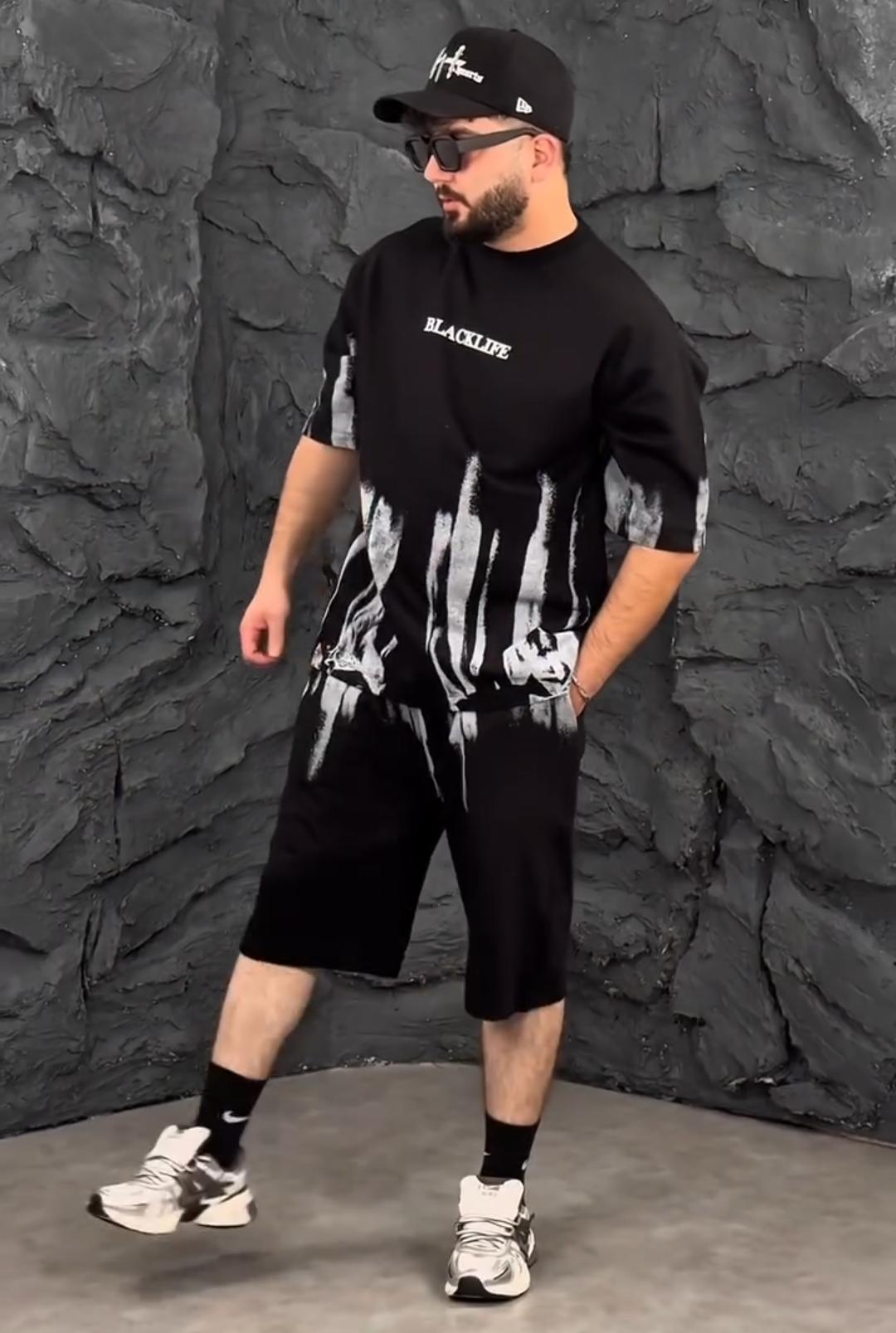 Men Summer Set  Pack of 2 T-Shirts with Shorts