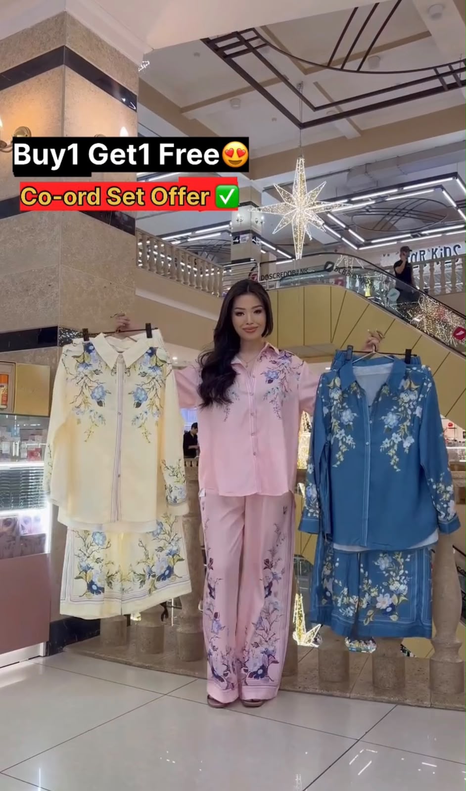 Floral Printed Co-Ord Set (Buy 1 Get 1 Free)