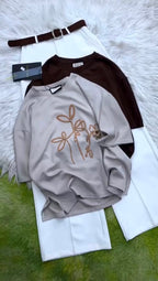Women's Embroidered Sweatshirt & Trouser Co-Ord Set