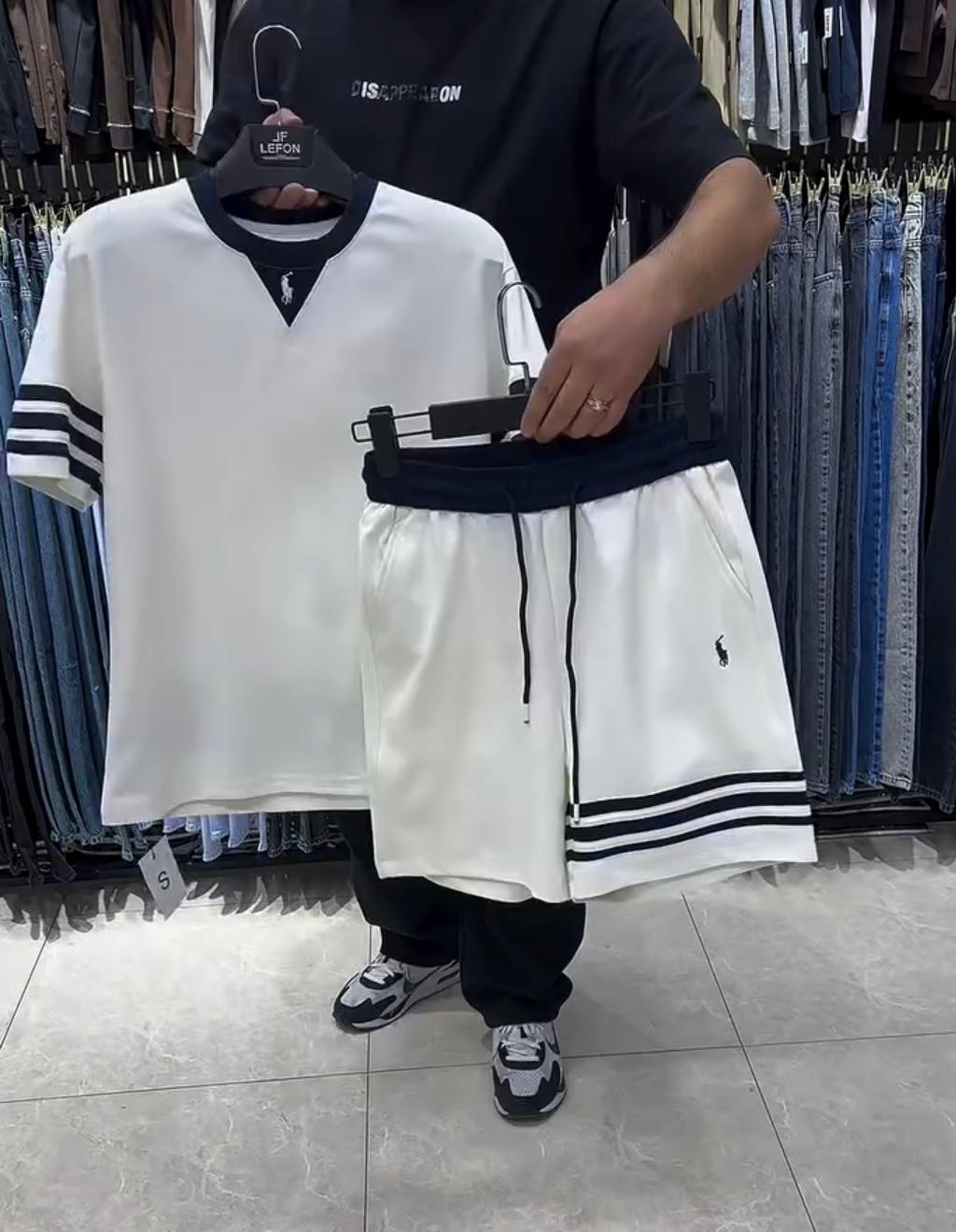 Pack of 2 Men's T-Shirt with Shorts Set
