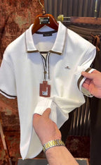 Men's Textured Polo Co-Ord Set