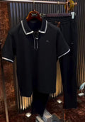Men's Textured Polo Co-Ord Set
