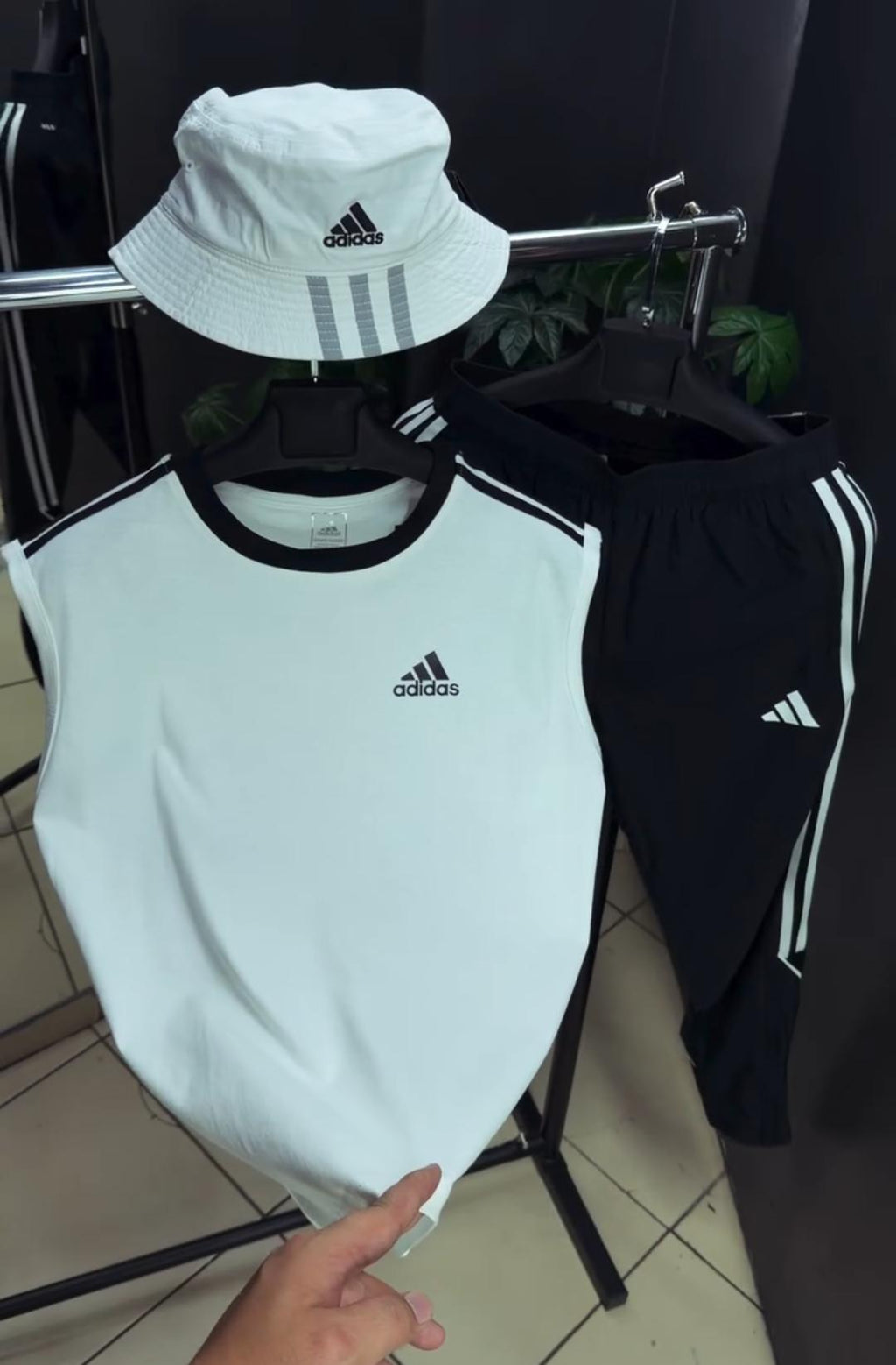 Pack of 2 Adidas Style Summer Tracksuit Set