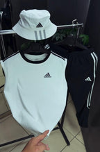 Pack of 2 Adidas Style Summer Tracksuit Set