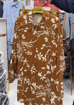 Printed Long Shirt With Plazo for Women
