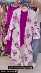 Summer Collection Long Shrug with Inner &amp; Plazo
