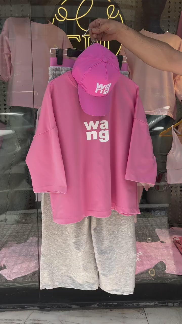 Women Summer Track Suit with Cap – 3 Pcs Set