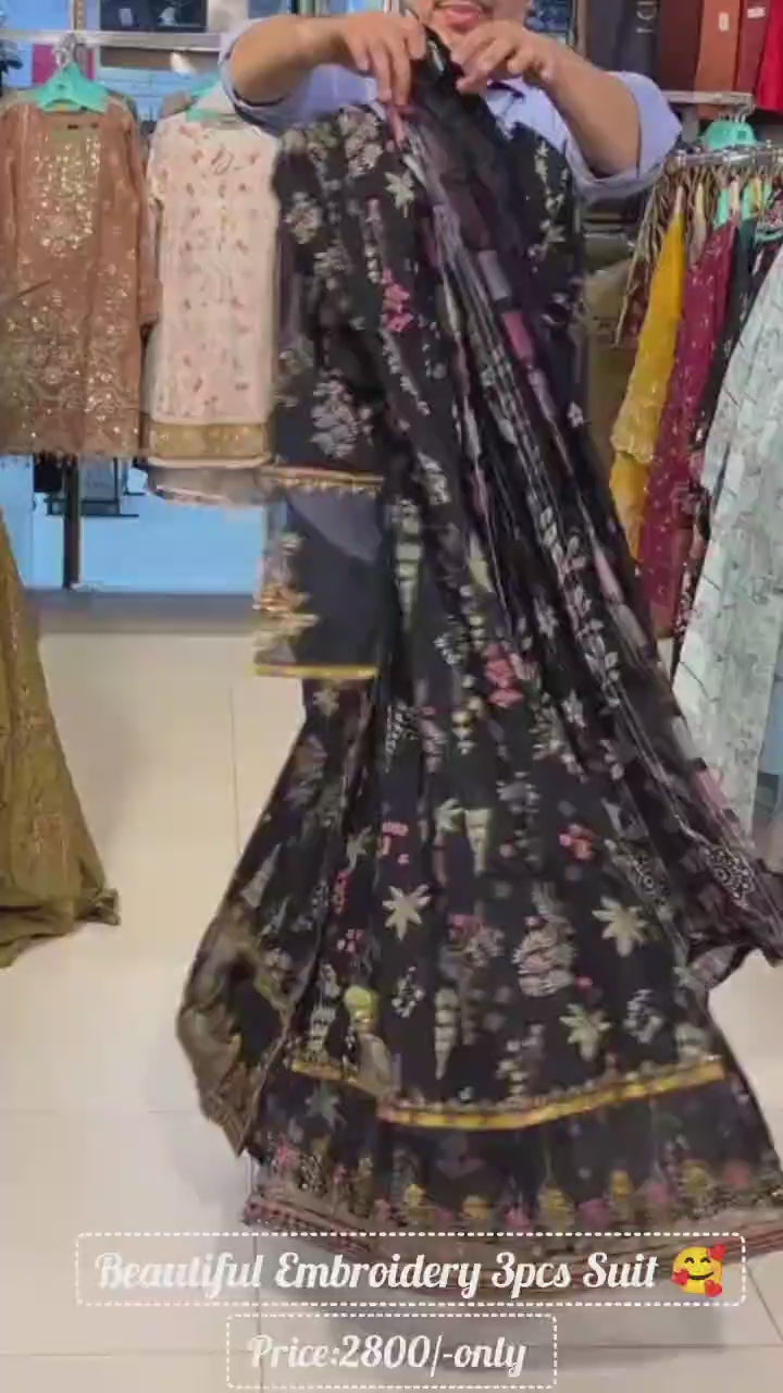 Summer Collection – 3pcs Frock Set