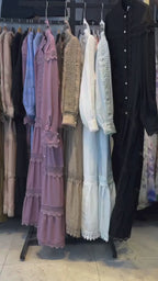Women Premium Lace Maxi Dress